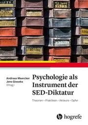 Cover von Psychologie als Instrument der SED-Diktatur