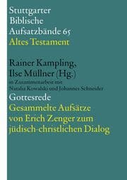 Cover von Gottesrede. Gesammelte Aufsätze von Erich Zenger zum jüdisch-christlichen Dialog
