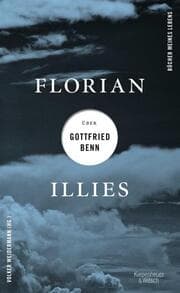 Cover von Florian Illies über Gottfried Benn