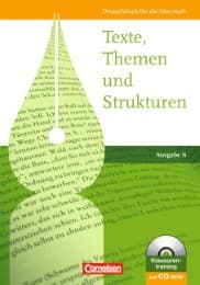 Cover von Texte, Themen und Strukturen, Deutschbuch für die Oberstufe, Ausgabe N