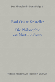 Cover von Die Philosophie des Marsilio Ficino