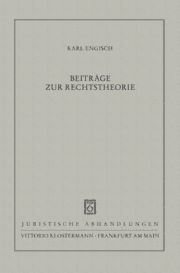 Cover von Beiträge zur Rechtstheorie