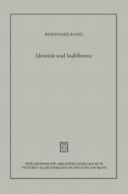 Cover von Identität und Indifferenz