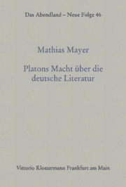 Cover von Platons Macht über die deutsche Literatur