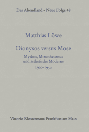 Cover von Dionysos versus Mose