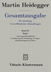 Cover von Hegel. 1. Die Negativität (1938/39) 2. Erläuterungen der 'Einleitung' zu Hegels 'Phänomenologie des Geistes' (1942)