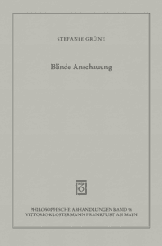 Cover von Blinde Anschauung