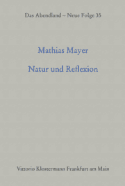 Cover von Natur und Reflexion