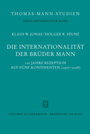 Cover von Die Internationalität der Brüder Mann