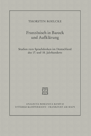 Cover von Französisch in Barock und Aufklärung