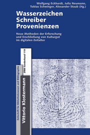 Cover von Wasserzeichen - Schreiber - Provenienzen