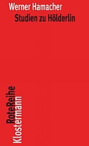 Cover von Studien zu Hölderlin