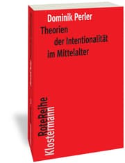 Cover von Theorien der Intentionalität im Mittelalter