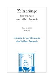 Cover von Träume in der Romania der Frühen Neuzeit