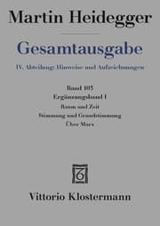 Cover von Raum und Zeit - Stimmung und Grundstimmung - Über Marx