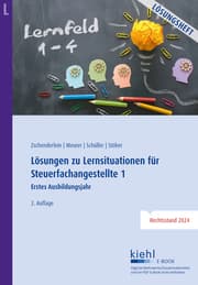 Cover von Lösungen zu Lernsituationen für Steuerfachangestellte 1