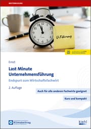 Cover von Last Minute Unternehmensführung