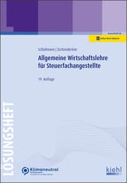Cover von Allgemeine Wirtschaftslehre für Steuerfachangestellte - Lösungsheft