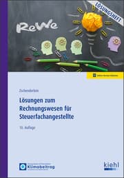 Cover von Lösungen zum Rechnungswesen für Steuerfachangestellte
