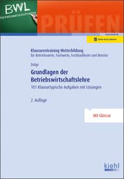 Cover von Grundlagen der Betriebswirtschaftslehre