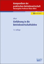 Cover von Einführung in die Betriebswirtschaftslehre