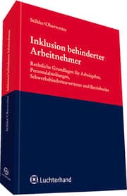 Cover von Inklusion behinderter Arbeitnehmer