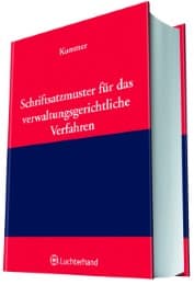 Cover von Schriftsatzmuster für das verwaltungsgerichtliche Verfahren