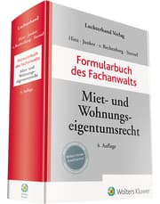 Cover von Formularbuch des Fachanwalts Miet- und Wohnungseigentumsrecht