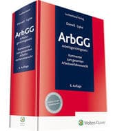 Cover von ArbGG - Arbeitsgerichtsgesetz