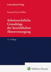 Cover von Arbeitsrechtliche Grundzüge der betrieblichen Altersversorgung