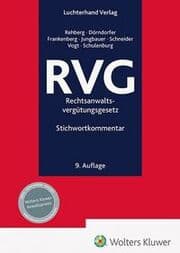 Cover von RVG - Kommentar