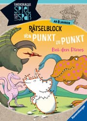 Cover von Rätselblock von Punkt zu Punkt: Bei den Dinos