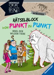 Cover von Rätselblock von Punkt zu Punkt: Insel der wilden Tiere