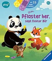 Cover von Play+ Mein lustiges Spielbuch Pflaster her, sagt Doktor Bär - ab 2 Jahre