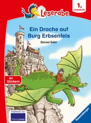 Cover von Ein Drache auf Burg Erbsenfels - Leserabe ab 1. Klasse