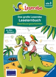 Cover von Das große Leserabe Leselernbuch: Abenteuergeschichten - Leserabe ab der 1. Klasse - Erstlesebuch für Kinder ab 5 Jahren