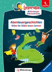 Cover von Abenteuergeschichten - Silbe für Silbe lesen lernen - Leserabe ab 1. Klasse - Erstlesebuch für Kinder ab 6 Jahren