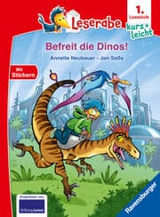 Cover von Leserabe 1. Lesestufe Kurz und leicht - Befreit die Dinos!