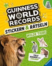 Cover von Guinness World Records Stickern und Rätseln: Wilde Tiere