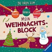 Cover von Mein Weihnachtsblock: 24 Ideen zum Malen, Basteln, Rätseln