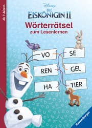 Cover von Disney Die Eiskönigin 2: Wörterrätsel zum Lesenlernen
