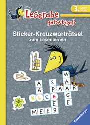 Cover von Sticker-Kreuzworträtsel zum Lesenlernen - 3. Lesestufe