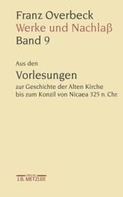 Cover von Franz Overbeck: Werke und Nachlaß
