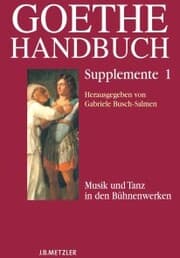 Cover von Goethe-Handbuch Supplemente
