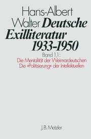 Cover von Deutsche Exilliteratur 1933-1950