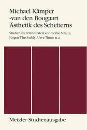 Cover von Ästhetik des Scheiterns