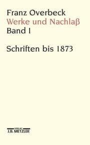 Cover von Franz Overbeck: Werke und Nachlaß