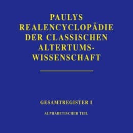 Cover von Paulys Realencyclopädie der Classischen Altertumswissenschaft