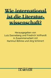 Cover von Wie international ist die Literaturwissenschaft?