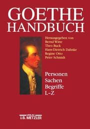 Cover von Goethe-Handbuch